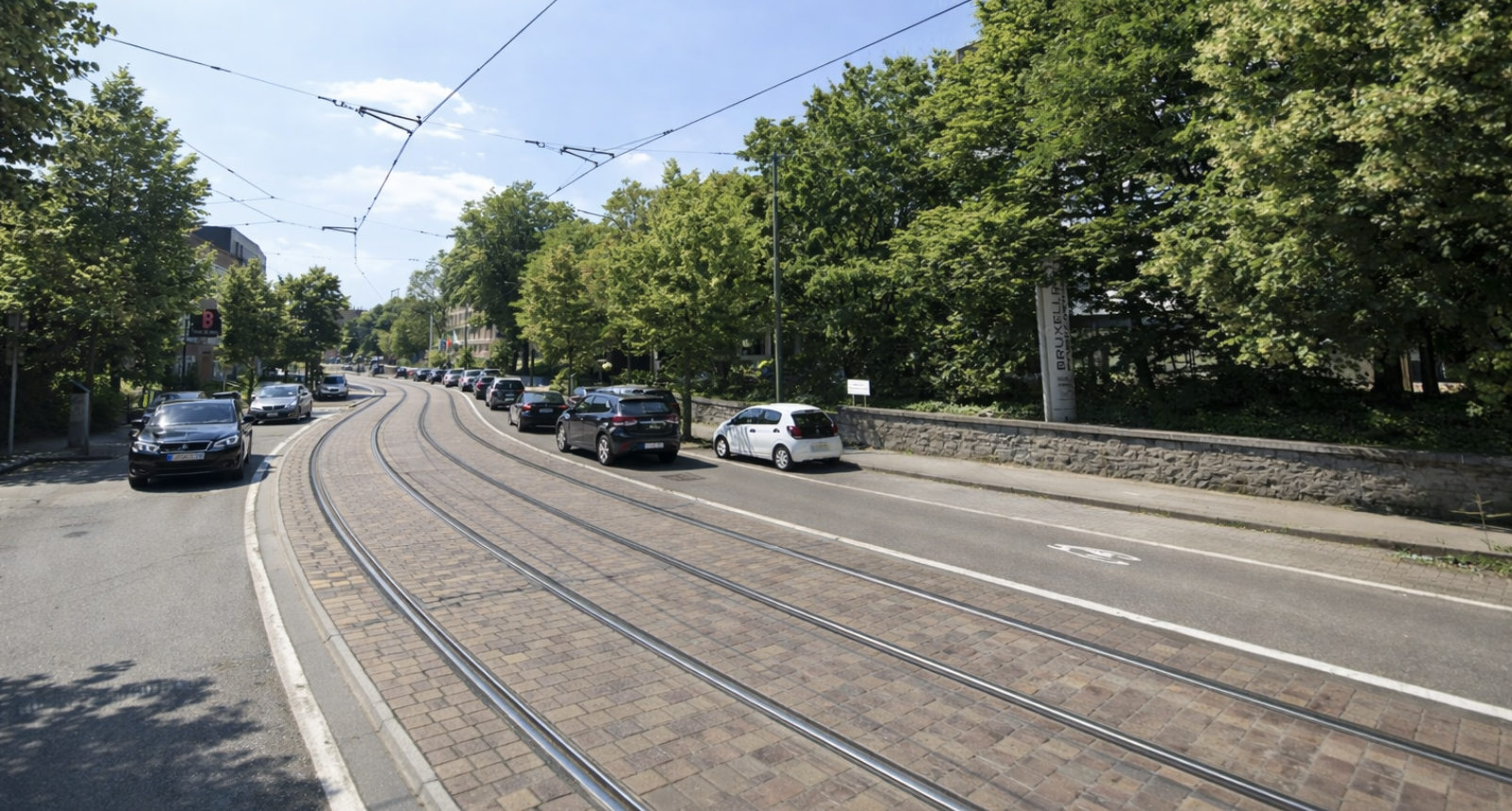 Site réservé tram/bus