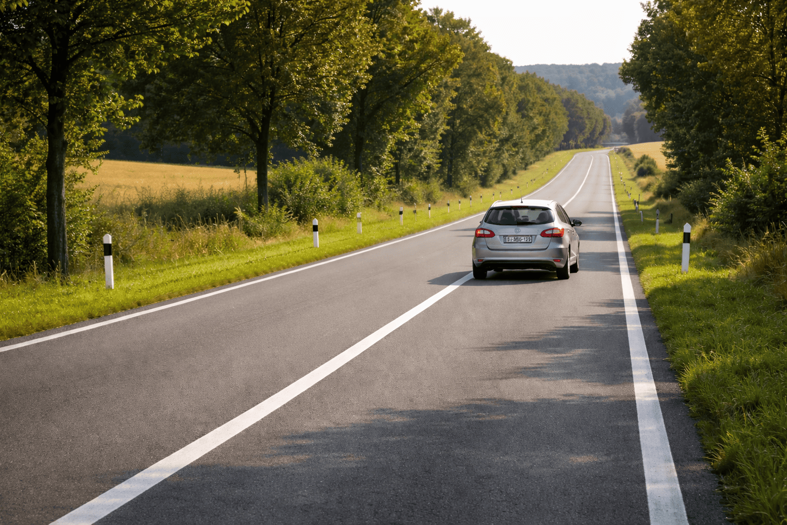 Ligne blanche continue
