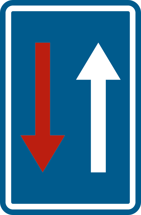Passage étroit, priorité de passage