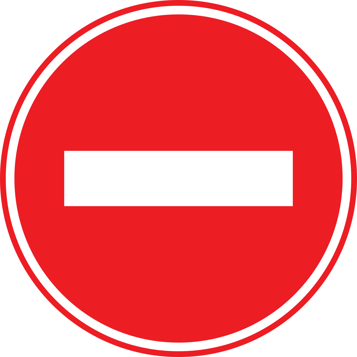 Signal C1 - Sens interdit