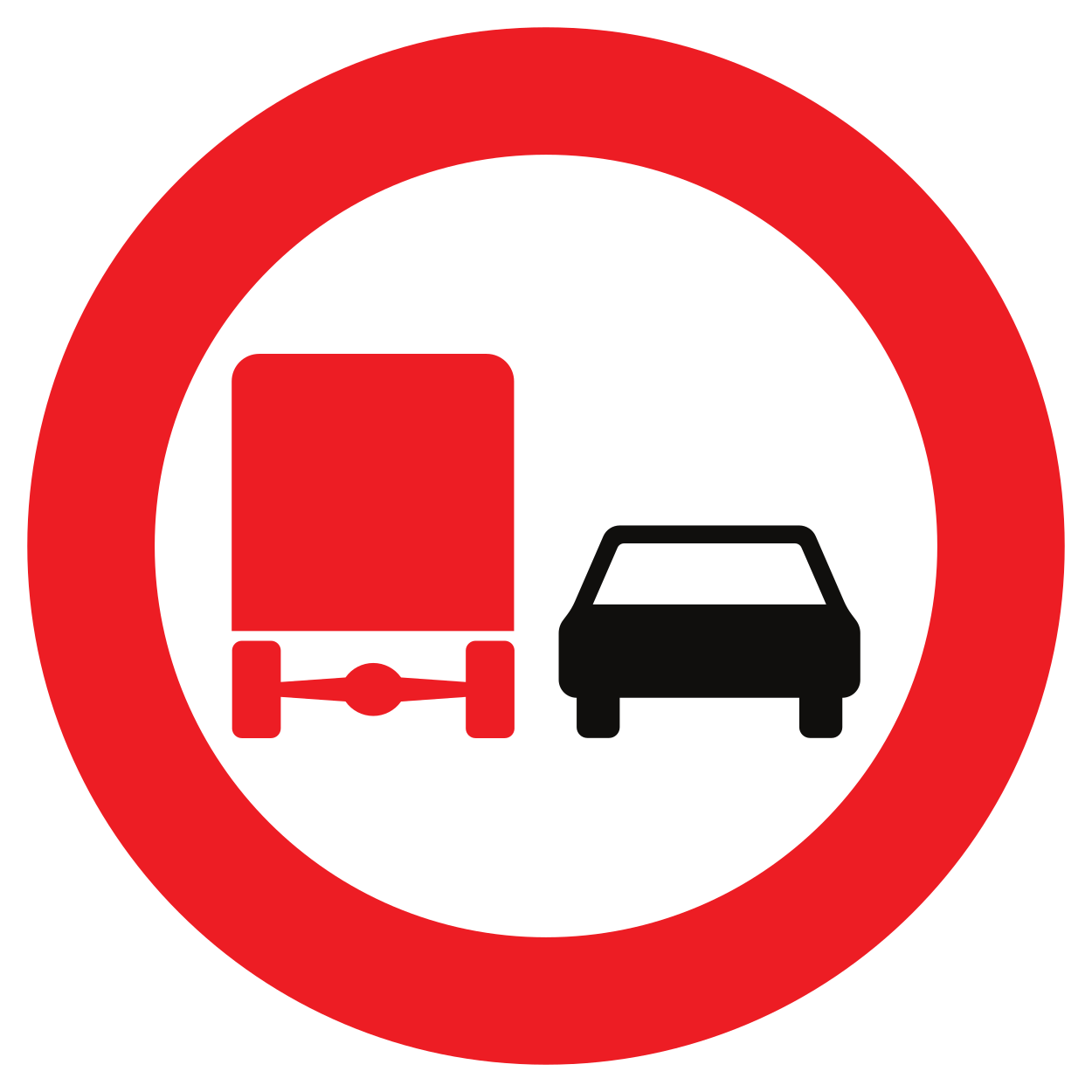 Interdiction de dépasser