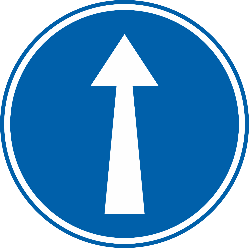 Obligation d'aller tout droit