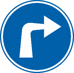 Direction obligatoire au carrefour