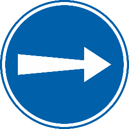 Obligation de tourner à droite