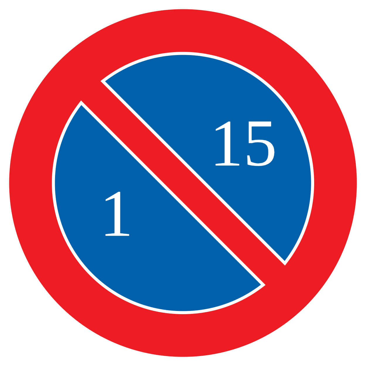 du 1er au 15 du mois