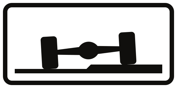 en partie sur l'accotement ou le trottoir