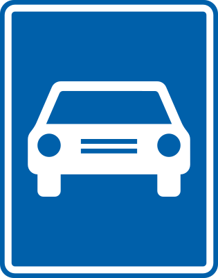 Route pour automobiles (début)